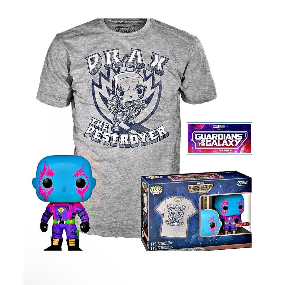 Funko POP! Tees Guardians of the Galaxy Vol 3: Drax #1243 Target Exclusive XL